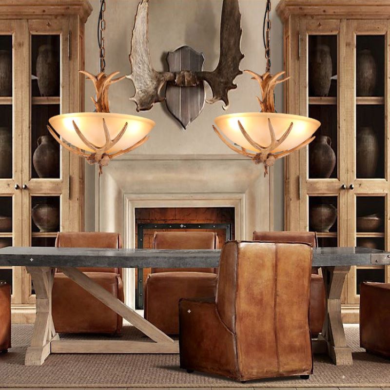 Wood And Glass Pendant Light With Warm Glow