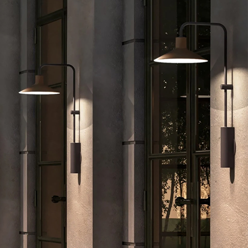 Modern Minimalist Waterproof Outdoor Wall Light Wide Cone Shape LED