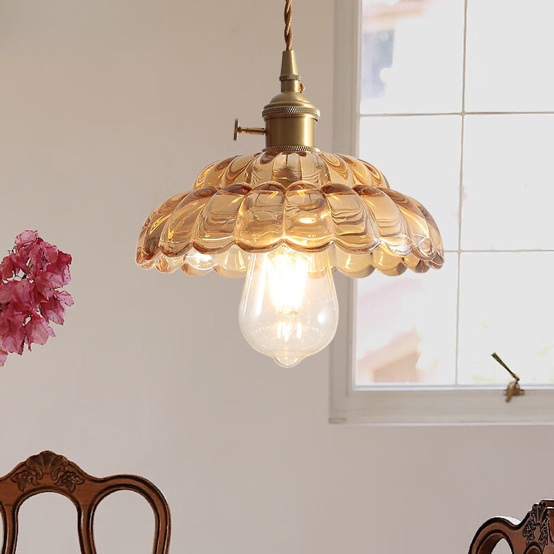 Vintage Clear Glass Pendant Light For Subtle Ambient Glow
