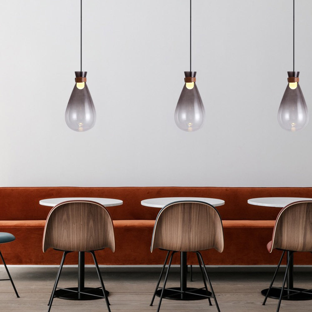Minimalist Teardrop Glass Pendant Light For Elegant Ambiance