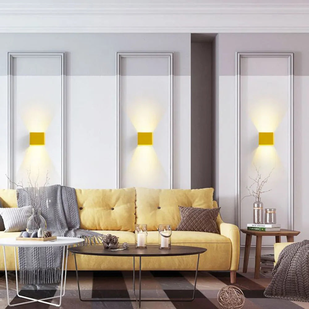 Geometric Colourful Indoor Square Wall Lamp