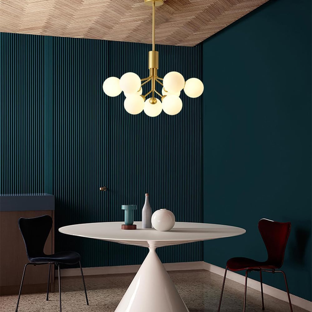 Aurora Metal And Glass Led Chandelier For Living, Dining And Bedroom