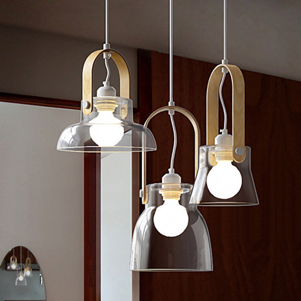 Minimalist Glass Bowl Pendant Light With Ambient Glow