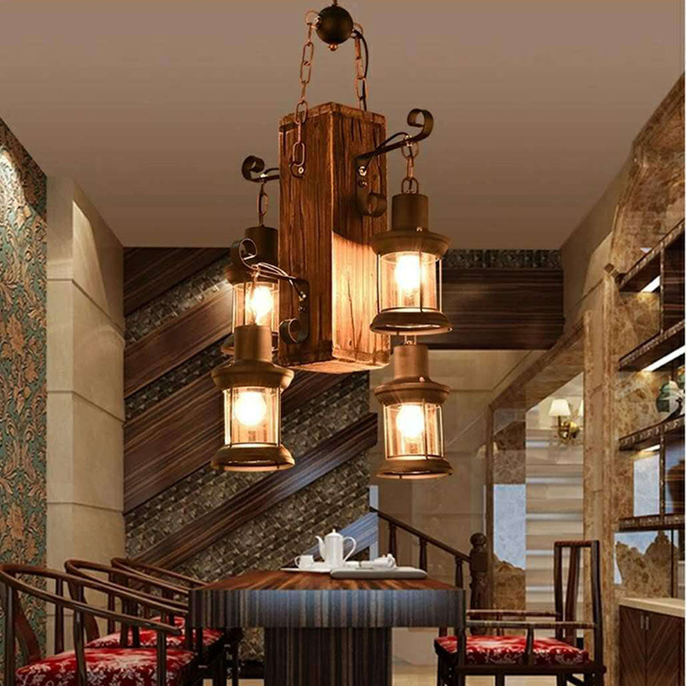 Vintage Wood And Metal Pendant Light For Warm Ambience