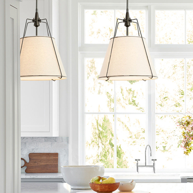 Conical Fabric Pendant Light With Soft Ambient Glow