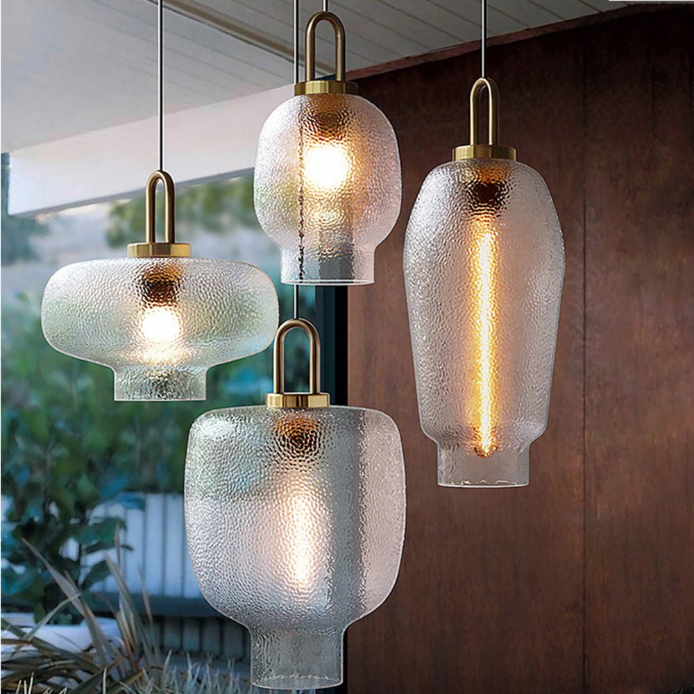 Minimalist Frosted Glass Pendant Light With Ambient Glow