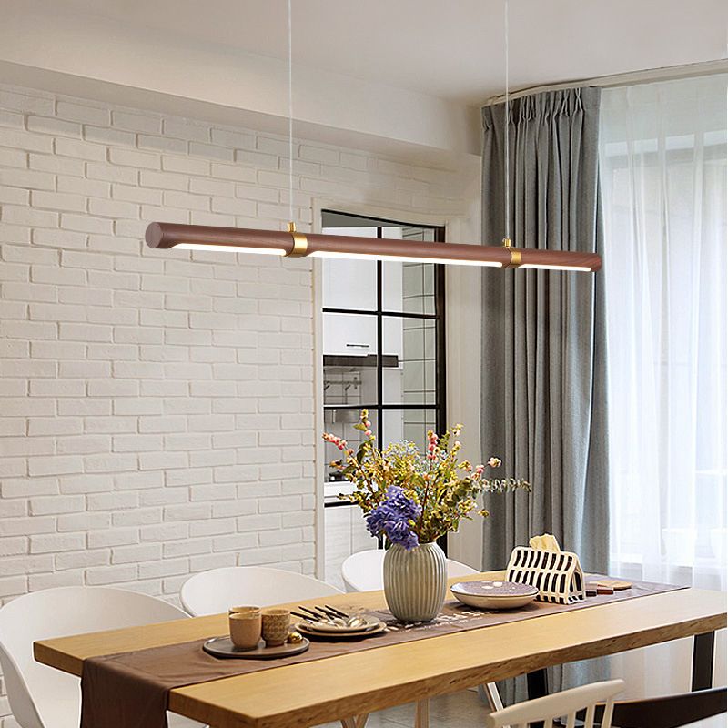 Premium Modern Wood Grain Pendant Light With Durable Finish