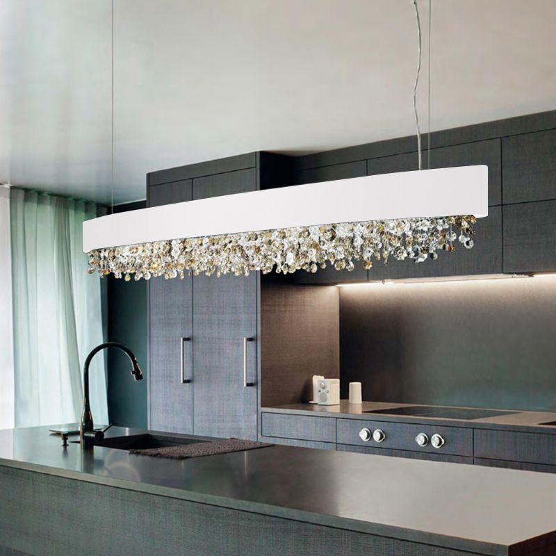 Crystal Pendant Light With Adjustable Color Temperature