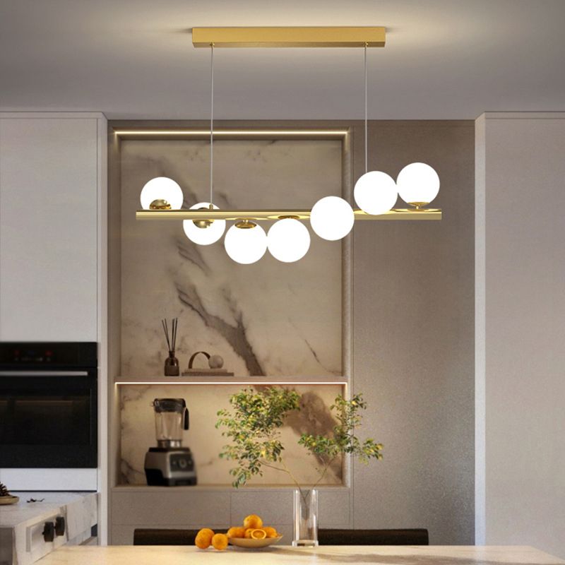 Nordic Linear LED Pendant Light With Adjustable Heads