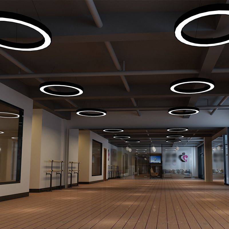 Suspension Lumineuse Anneau Minimaliste Pour Ambiance Chaleureuse