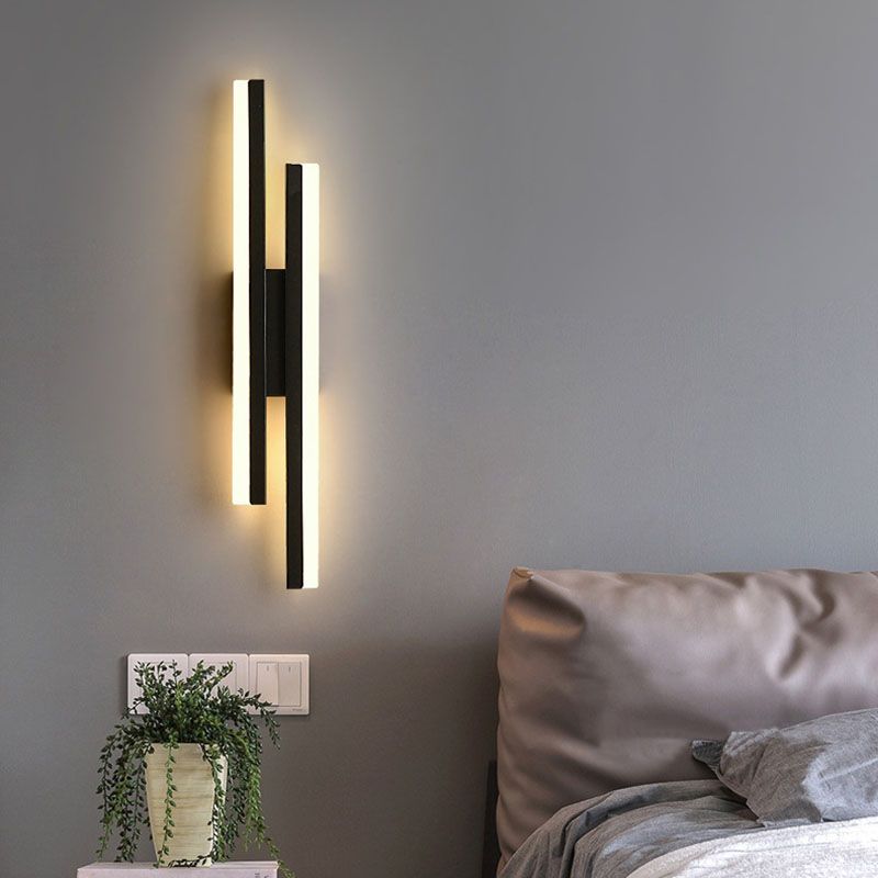 Two Tone Geometric Wall Light Minimalist Indoor Lamp