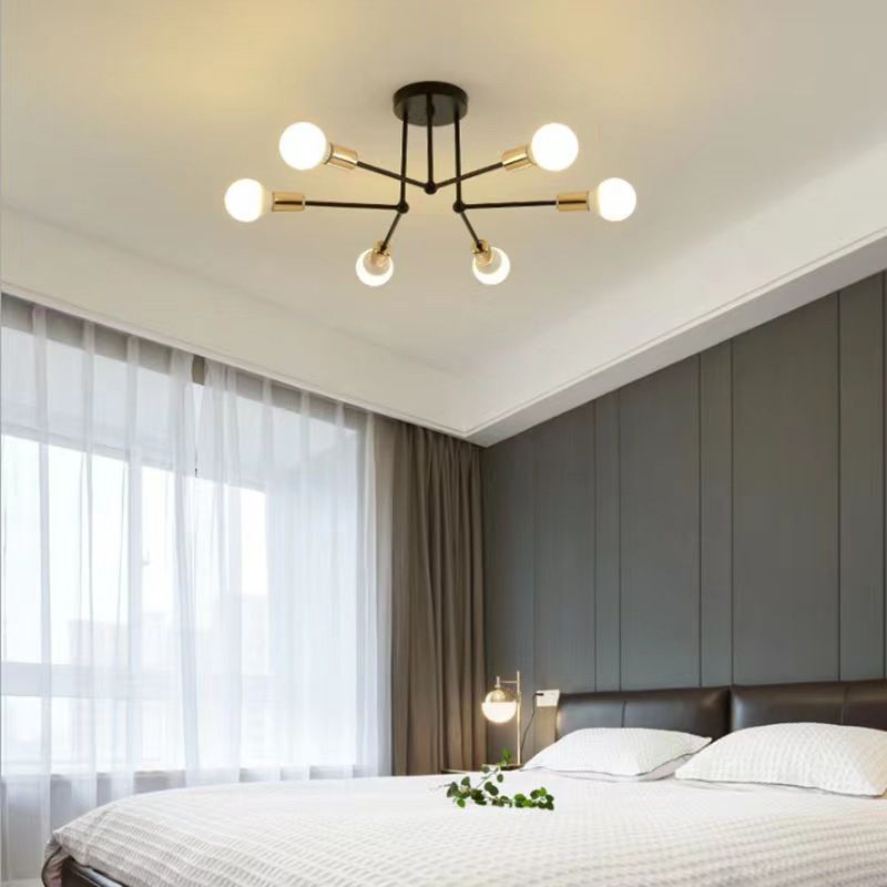 Industrial Linear Flush Mount Ceiling Light