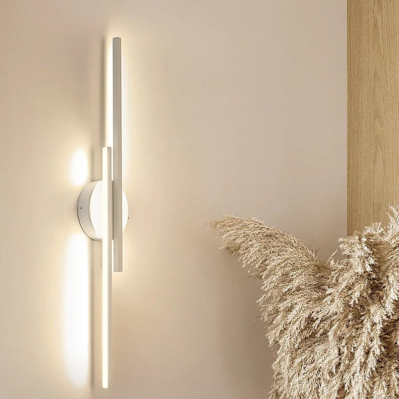 Nordic Disc and Linear Metal LED Wall Light Dimmable
