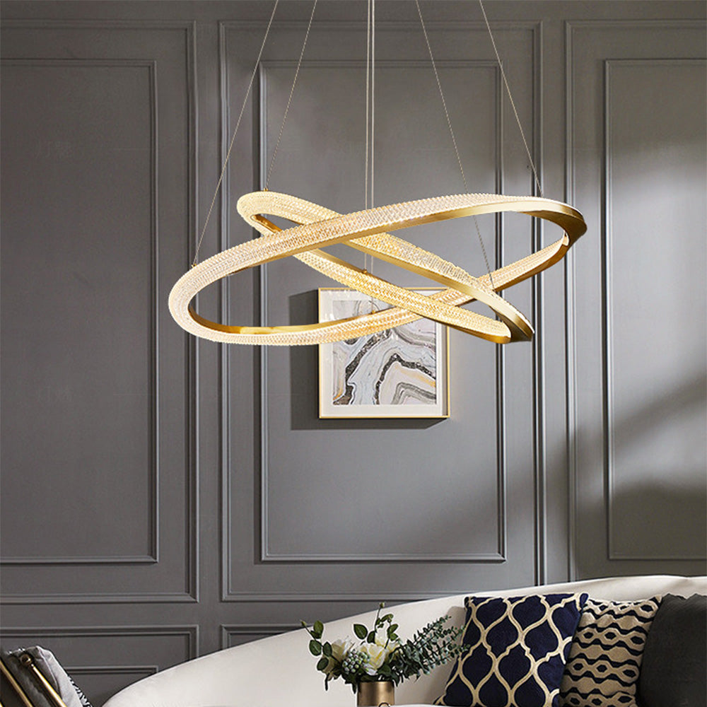 Half Ring Pendant Light With Warm White Glow
