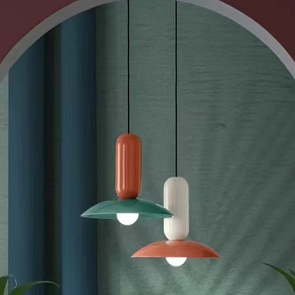 Nordic Colorful Pendant Light In Durable Metal