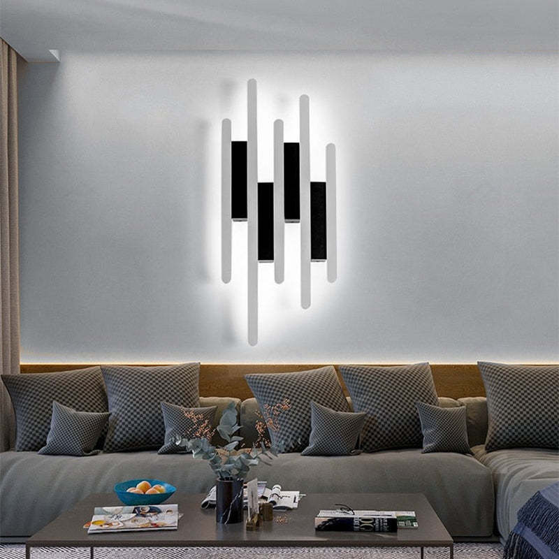 Arisha Dual Style Industrial Wall Lamp In Black And White
