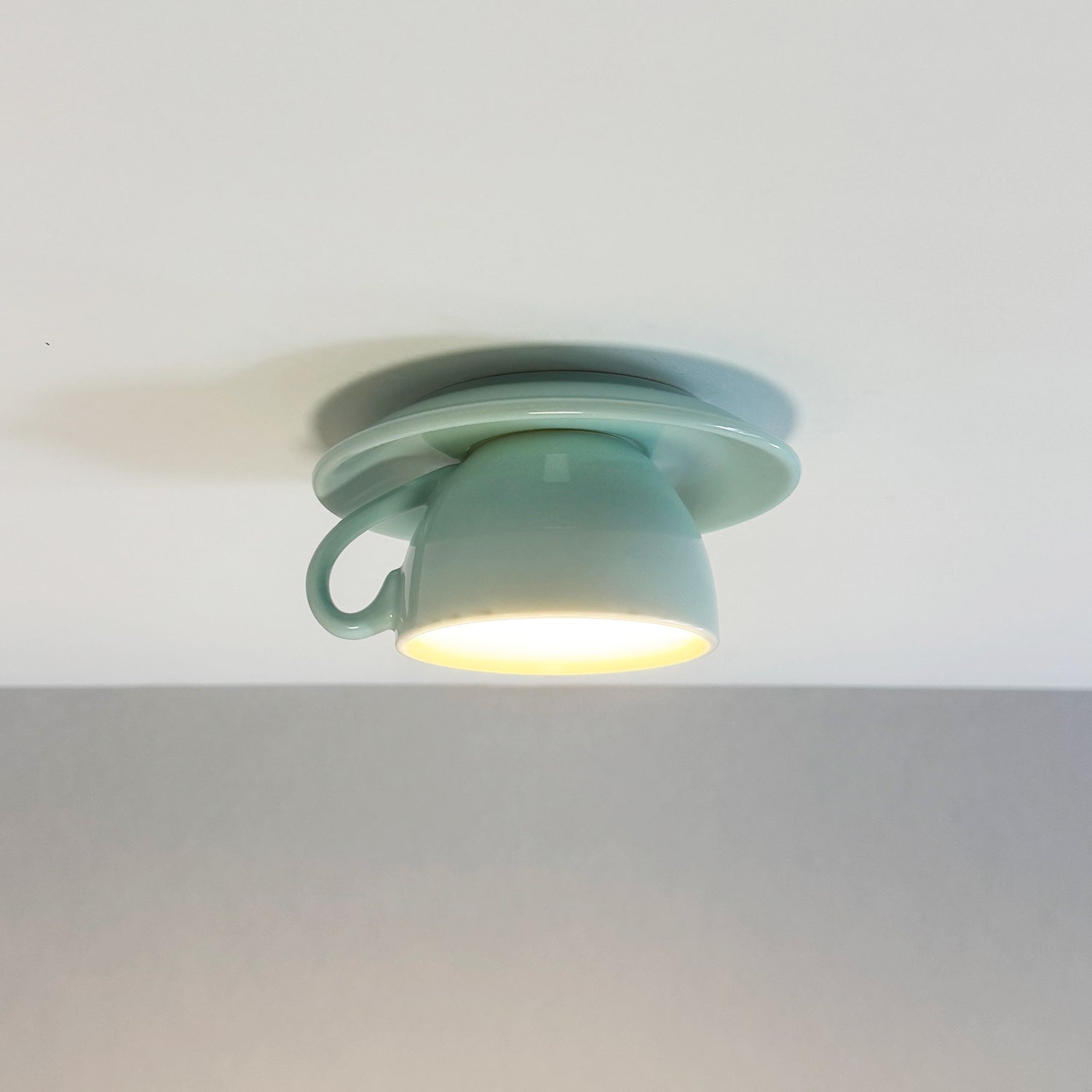 Luna Ceramic Flush Ceiling Light For Bedroom And Living Rooms
