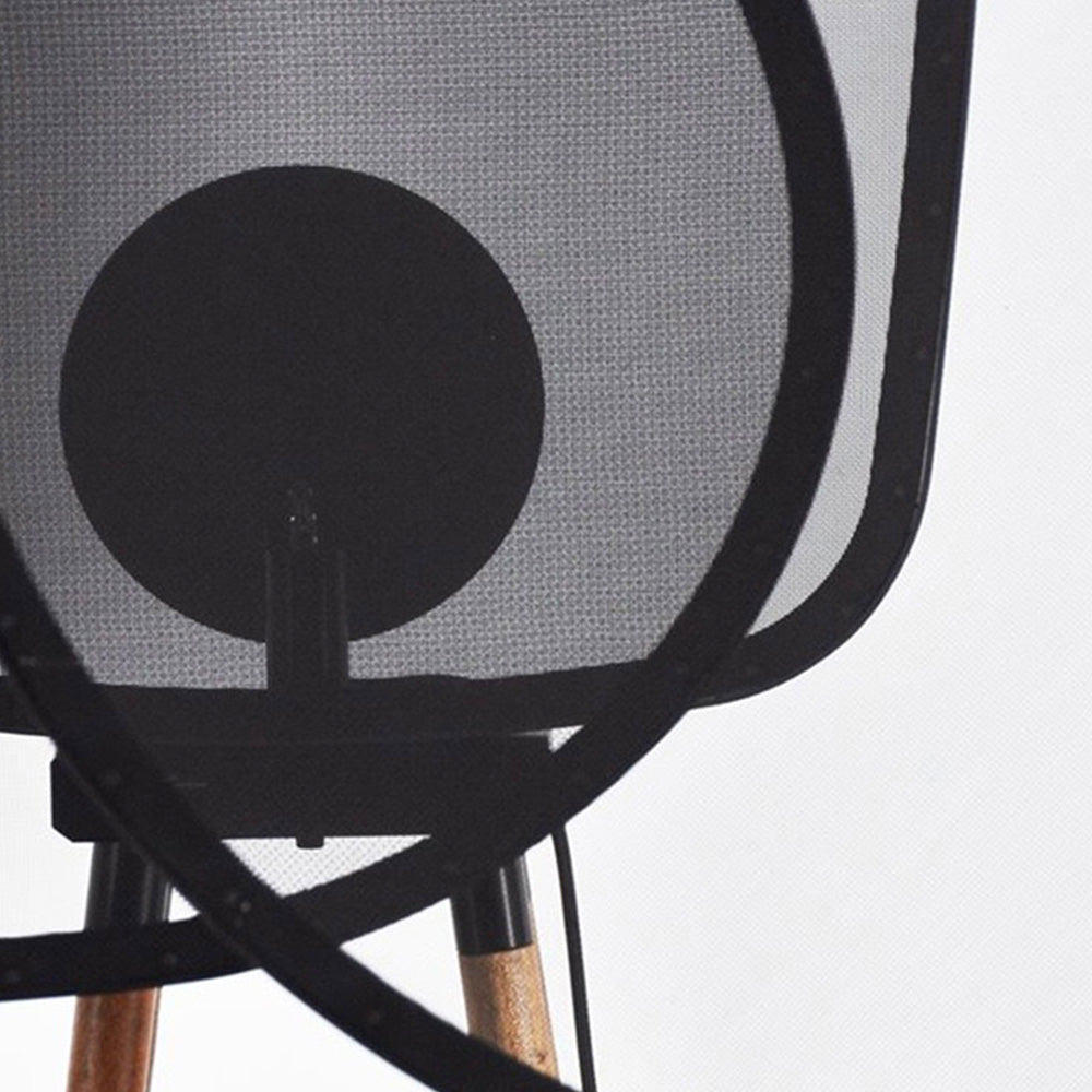 Contemporary Minimalist Floor Lamp With Metal And Wood Finish