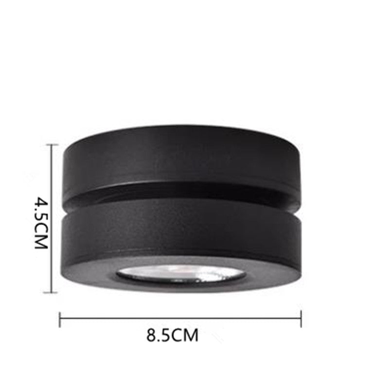 Aluminium Round Flush Mount Ceiling Light White And Black