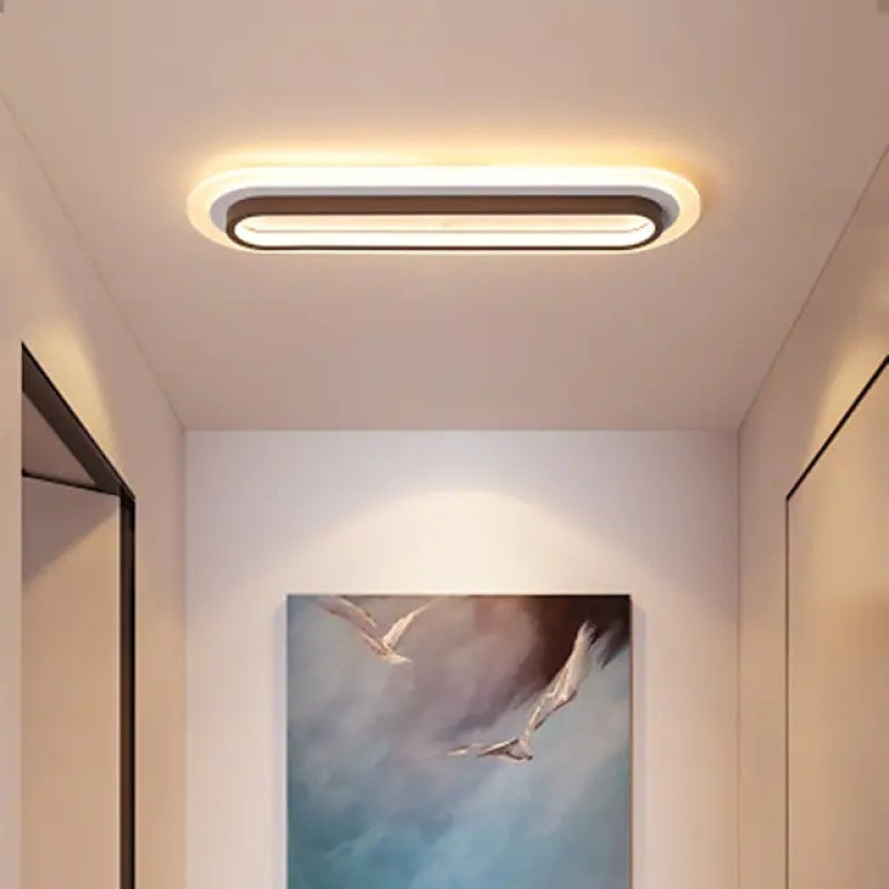 Modern Linear Metal LED Ceiling Light Fixture