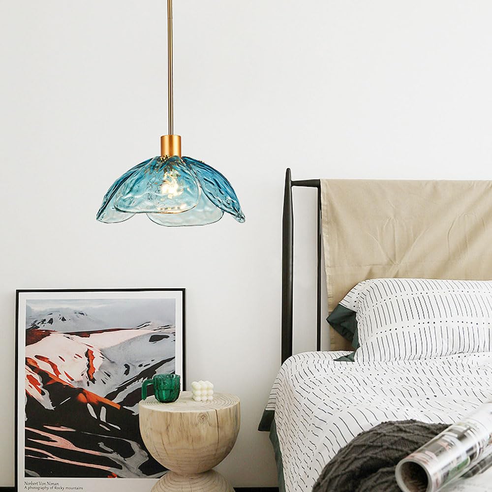 Elegant Contemporary Glass And Metal Pendant Light