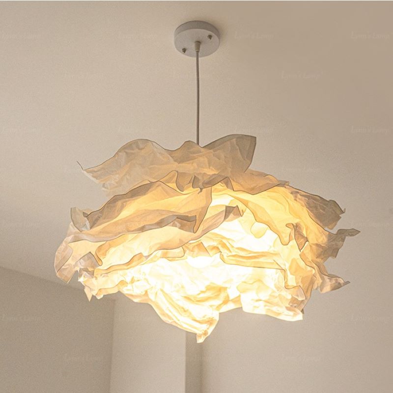 Cloud Paper Pendant Light With Soft Ambient Glow