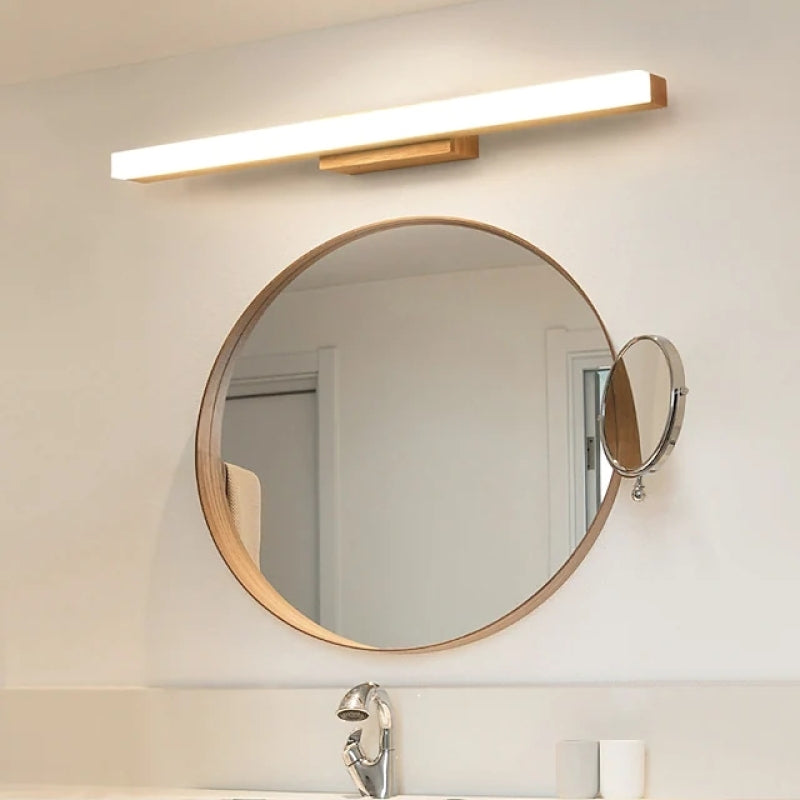 Minimalist Walnut Wood Linear Wall Light