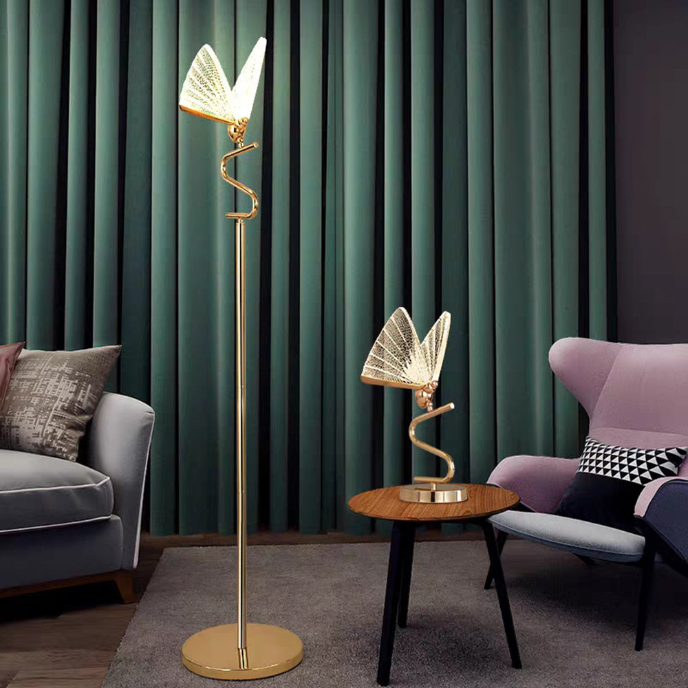 Modern Butterfly Chandelier Lamp For Table Floor Or Wall