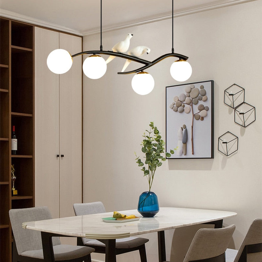 Bird Pendant Light With Ambient Glow Dual Color Finish