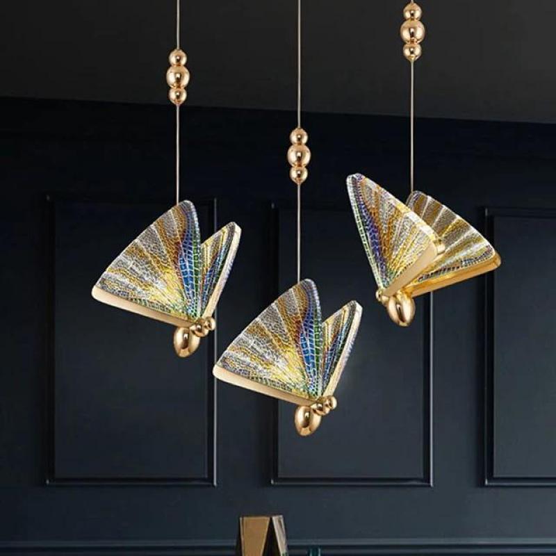 Art Deco Butterfly Pendant Light For Ambient Lighting