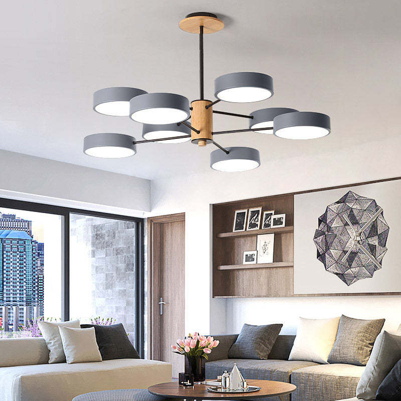 Art Deco Pendant Light In Metal And Wood Timeless Design