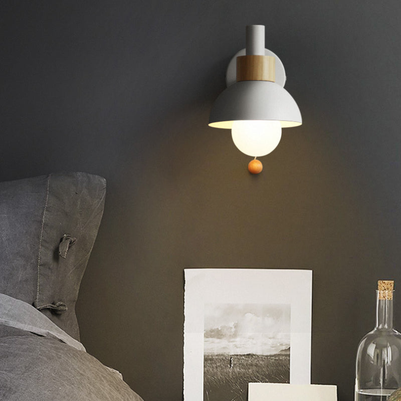 Arcadia Modern LED Glass And Metal Wall Light Colour Options