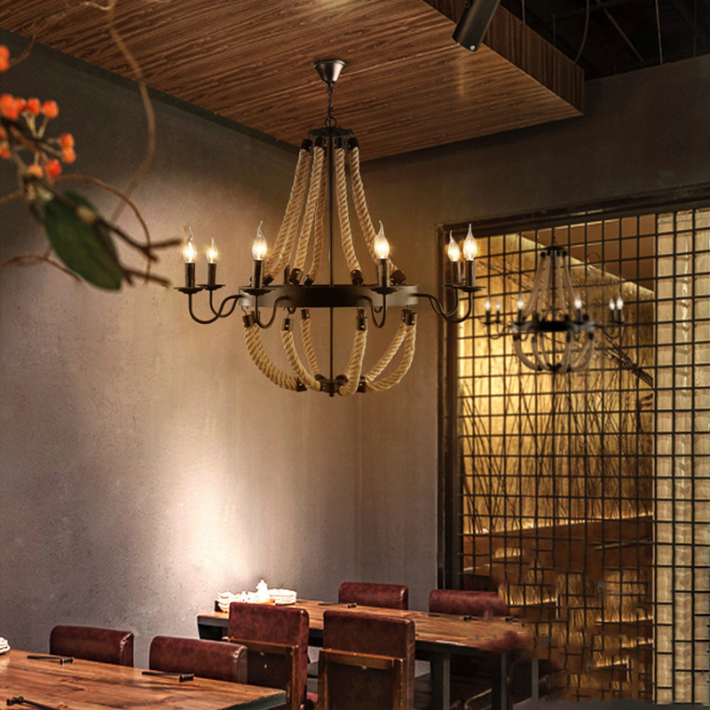 Twine Pendant Light With Industrial Loft Charm