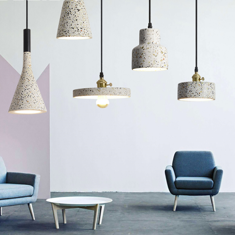 Elegant Stone Shade Pendant Light With Soft Glow