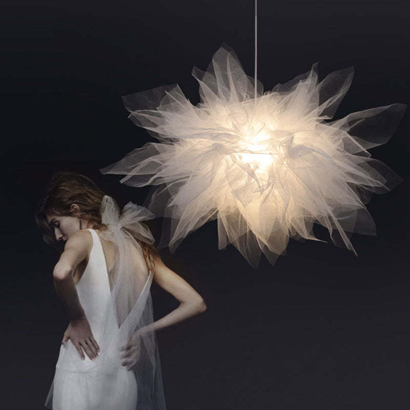 Fabric Pendant Light With Soft Ambient Glow