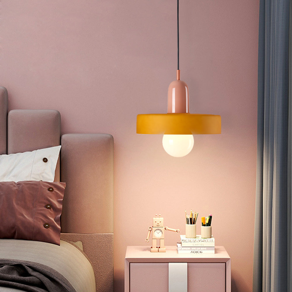 Vintage Glass Pendant Light With Warm Glow
