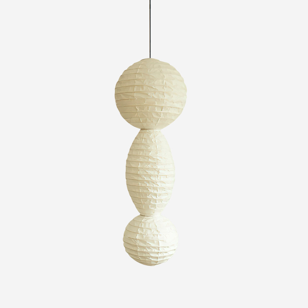 Geometric Paper Lantern Pendant Light With Soft Glow