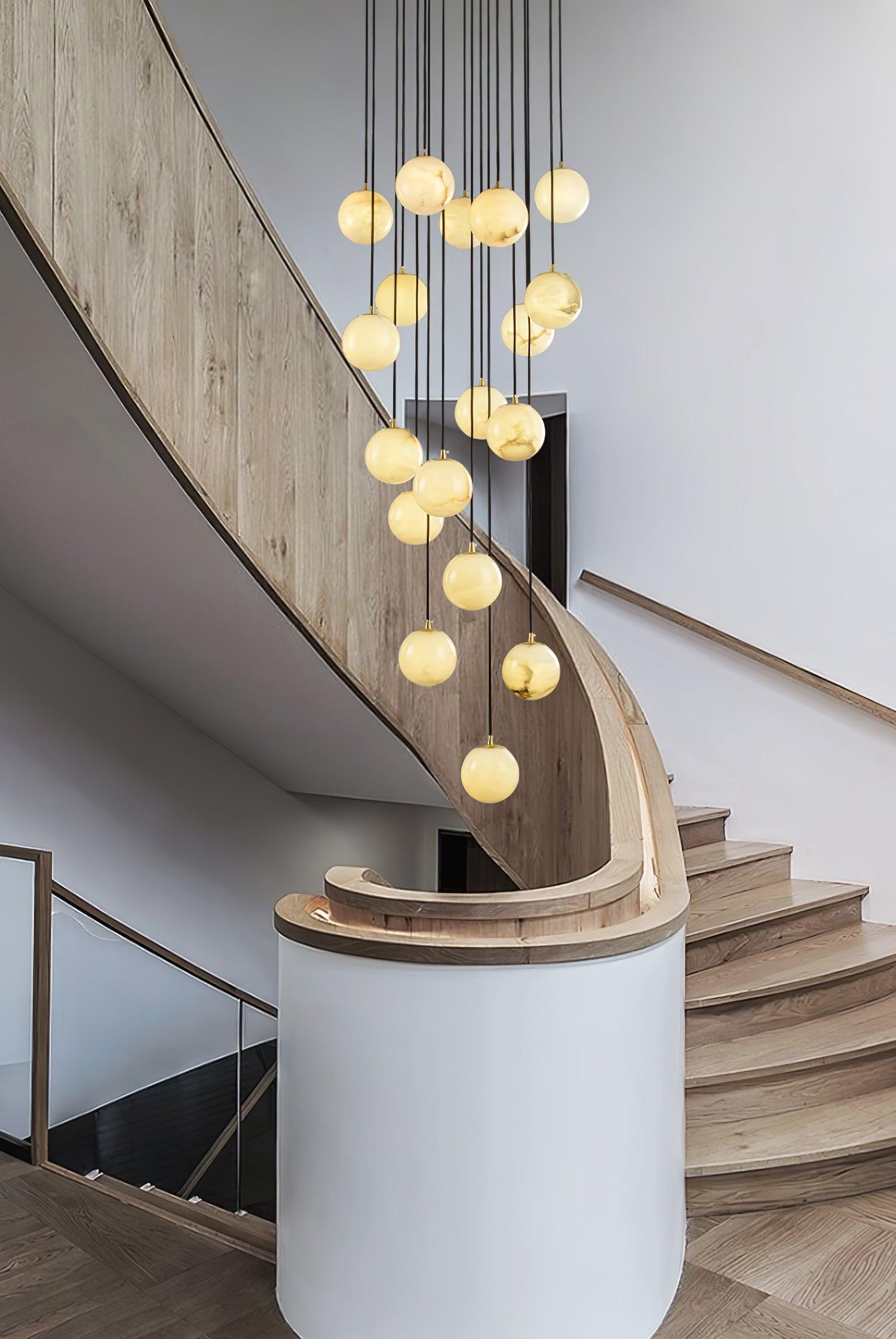 Alabaster Pendant Light With Ambient Glow