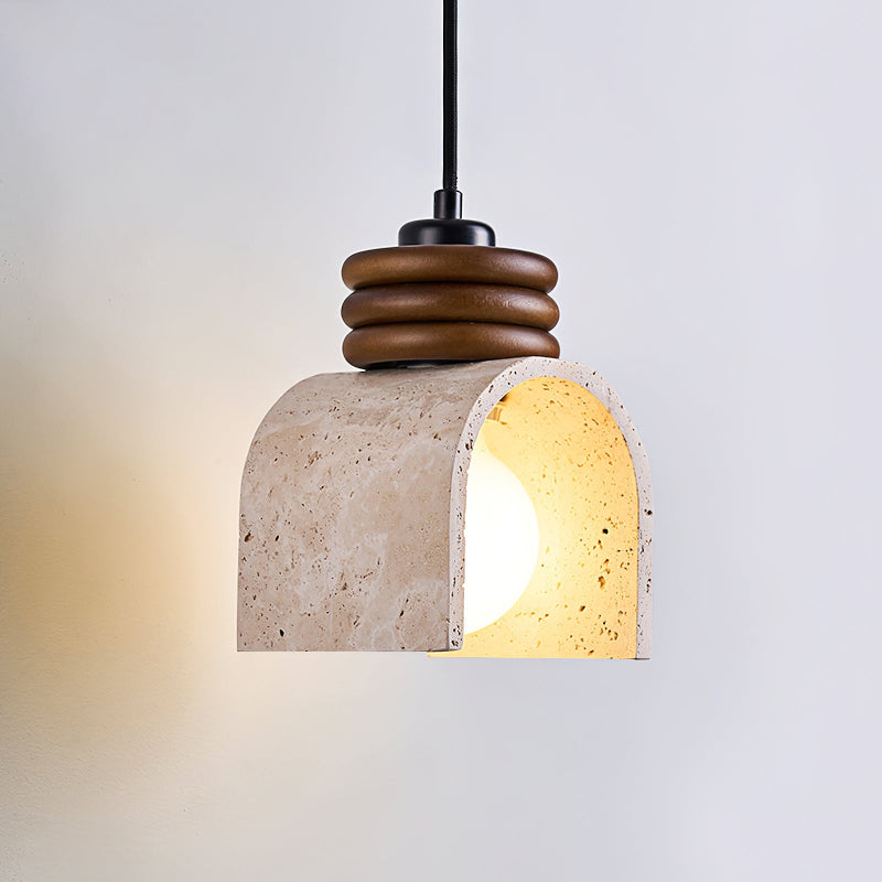 Travertine Arch Pendant Light For Soft Ambience