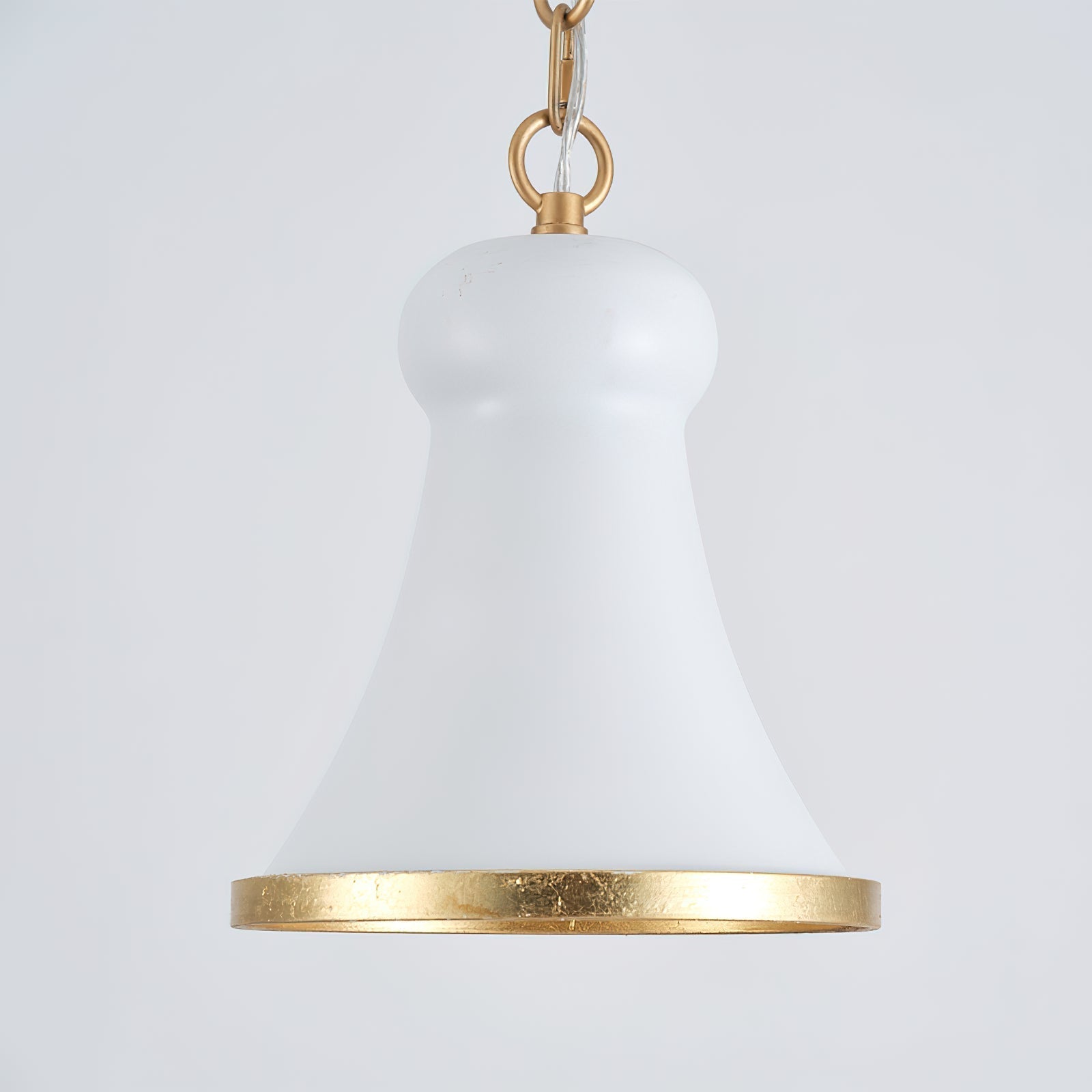 Sleek Metal Pendant Lamp With Rope Detail