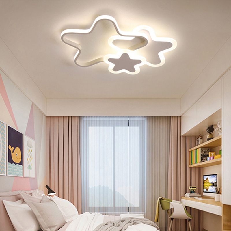 Stellar Glow LED Star Flush Mount Ceiling Light Dimmable