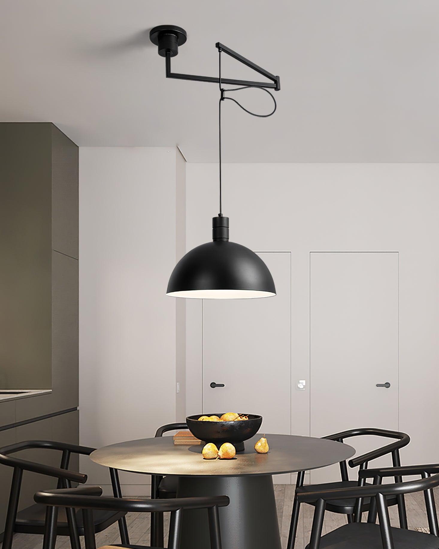 Adjustable Metal Pendant Light for Focused Illumination