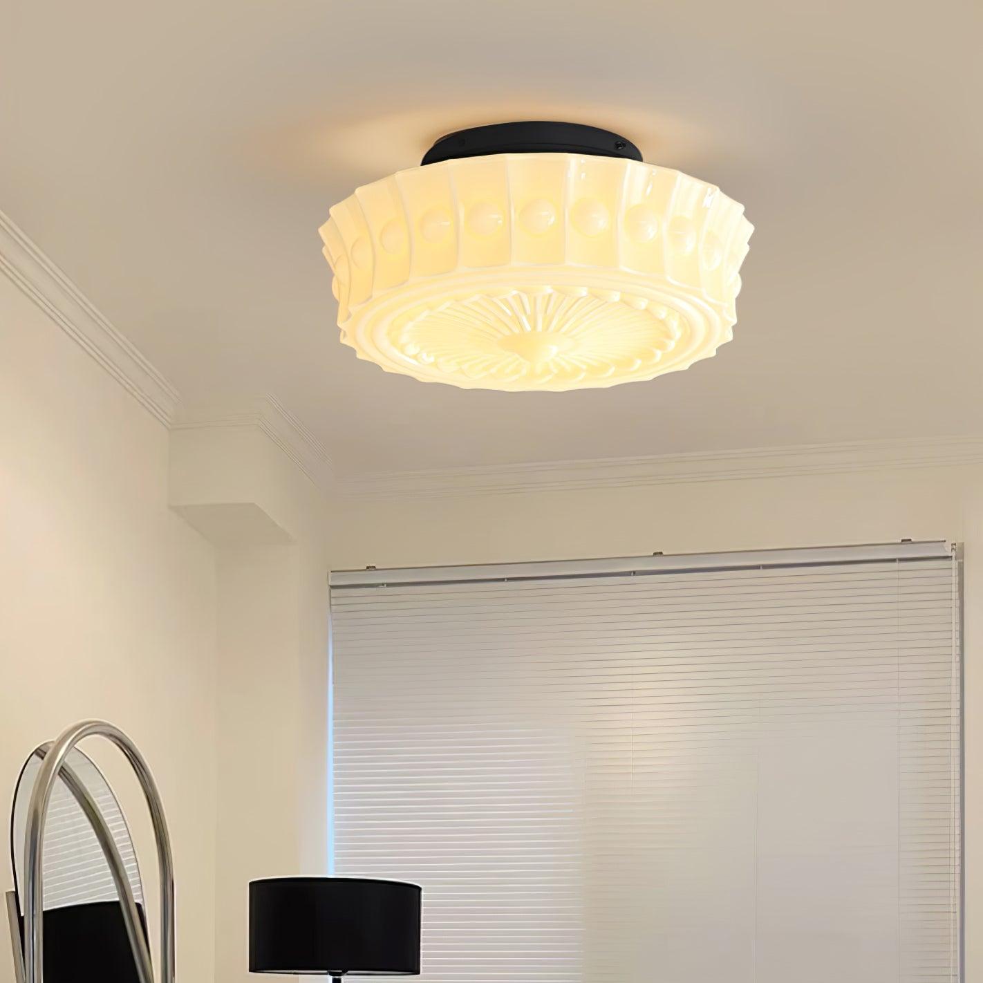 Horizon Glass Ceiling Light With Modern Farmhouse Touch