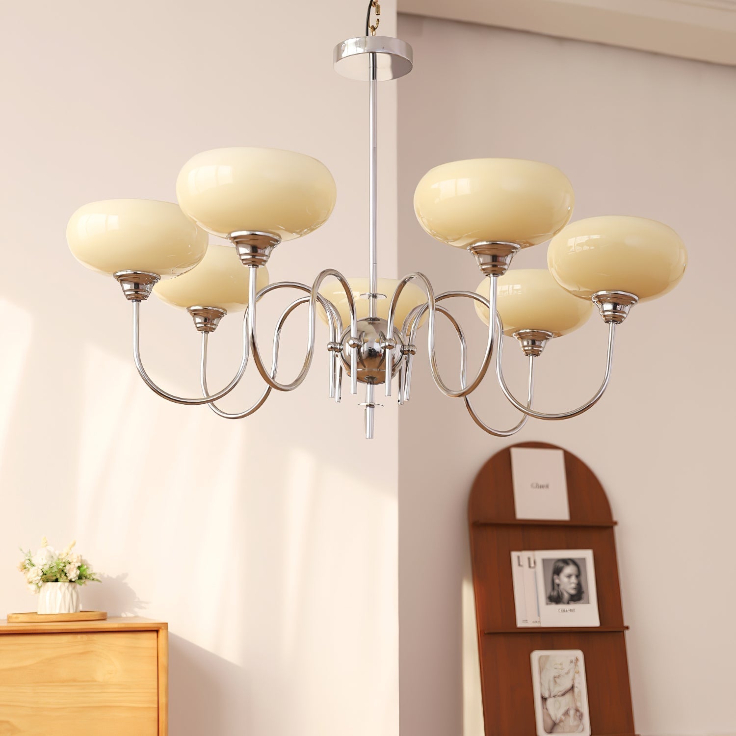 Vintage Led Multi Lampshade Pendant Light With Warm Glow