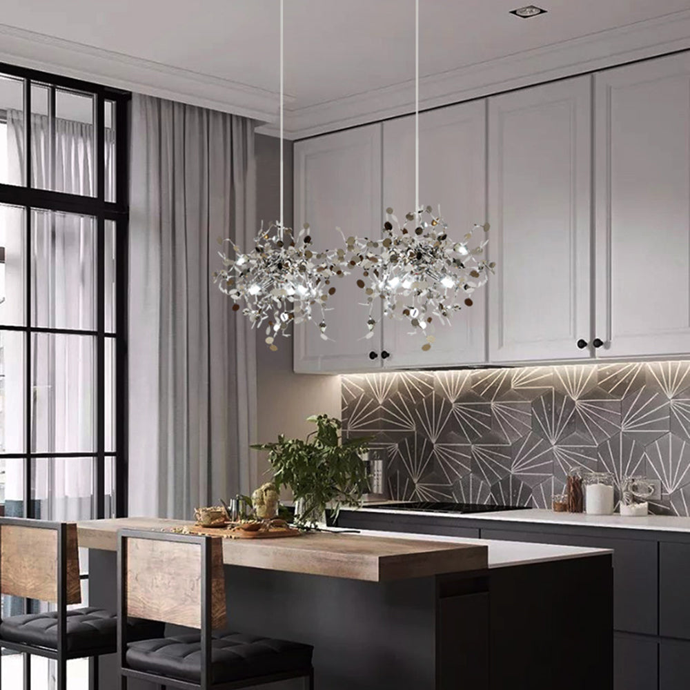 Artsy Stainless Steel Pendant Light With Dimmable Settings