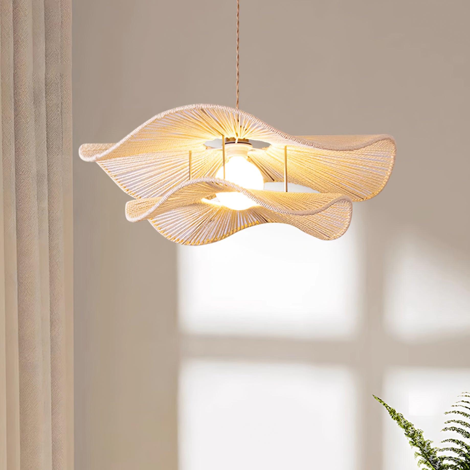 Warm Ambience Rattan Pendant Light