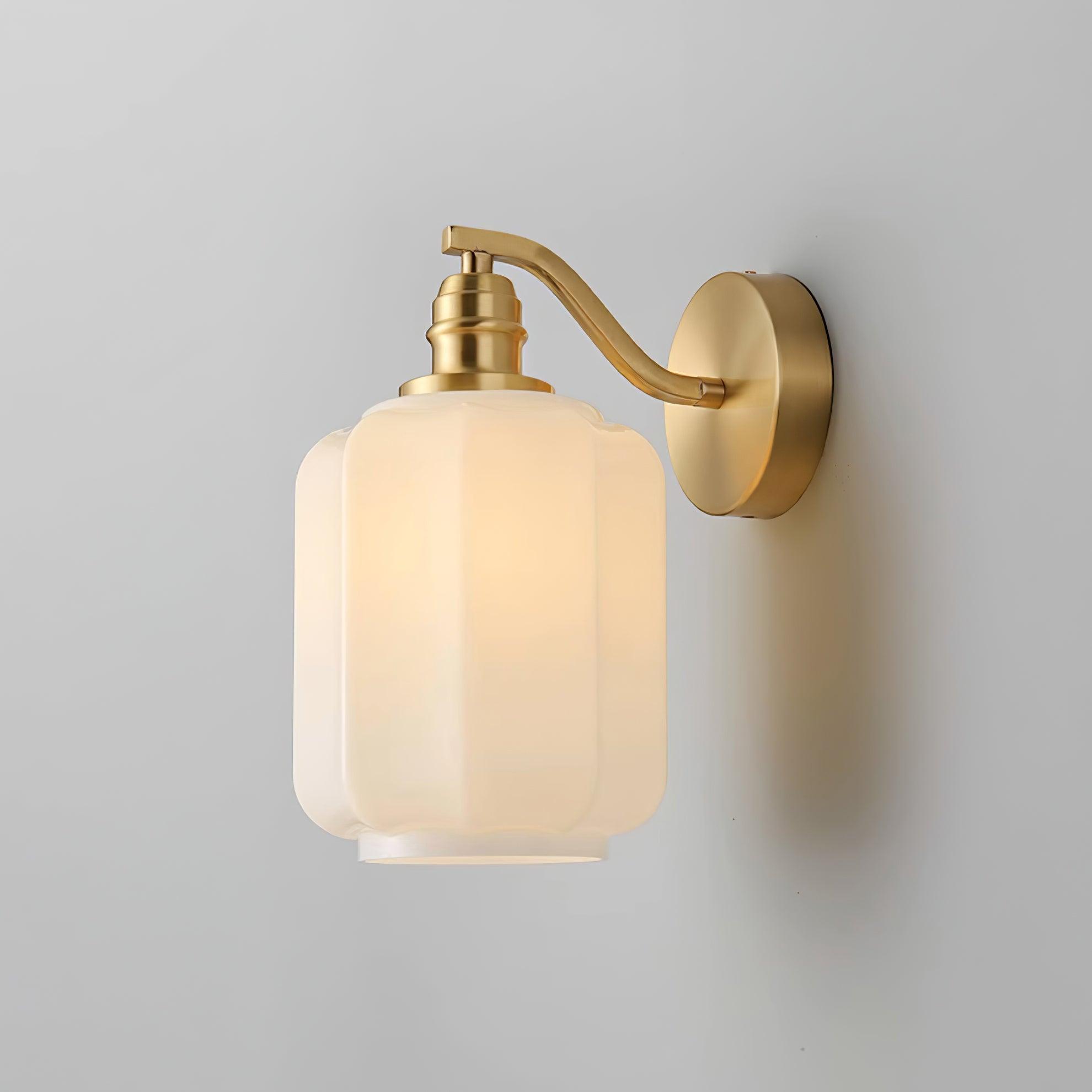 Glass Wall Lamp With Ambient Glow For Bedroom And Living Room