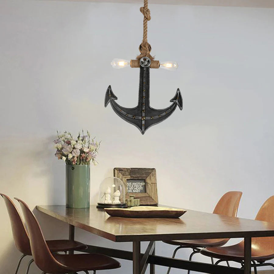 Industrial LED Pendant Light Grey Metal Energy Efficient