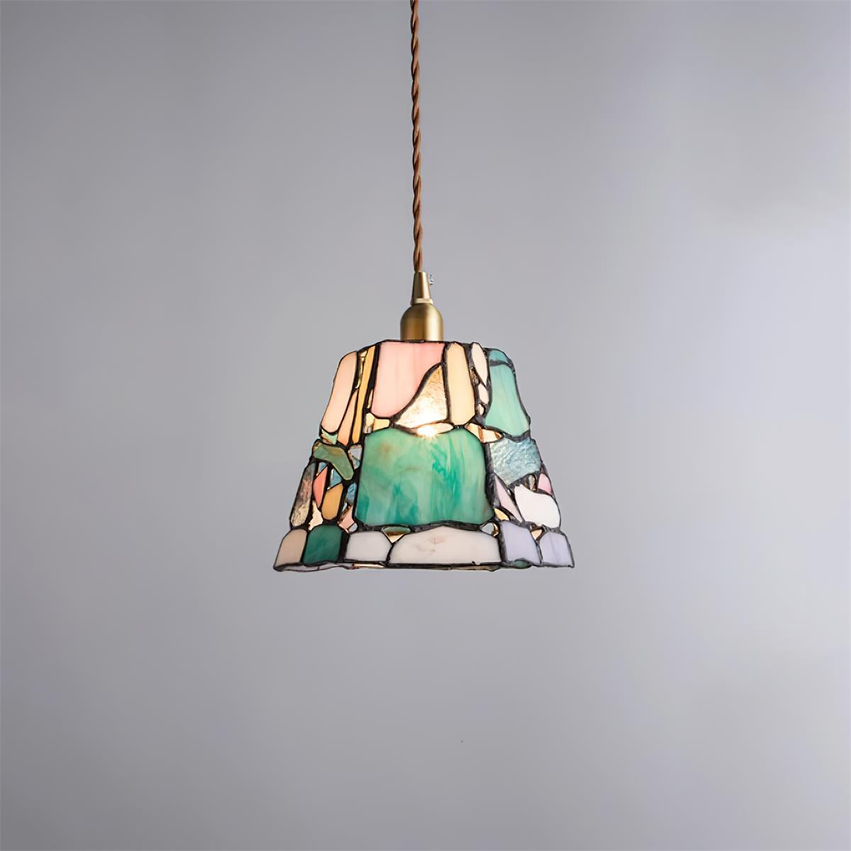 Tiffany Style Stained Glass Pendant Lamp For Ambience
