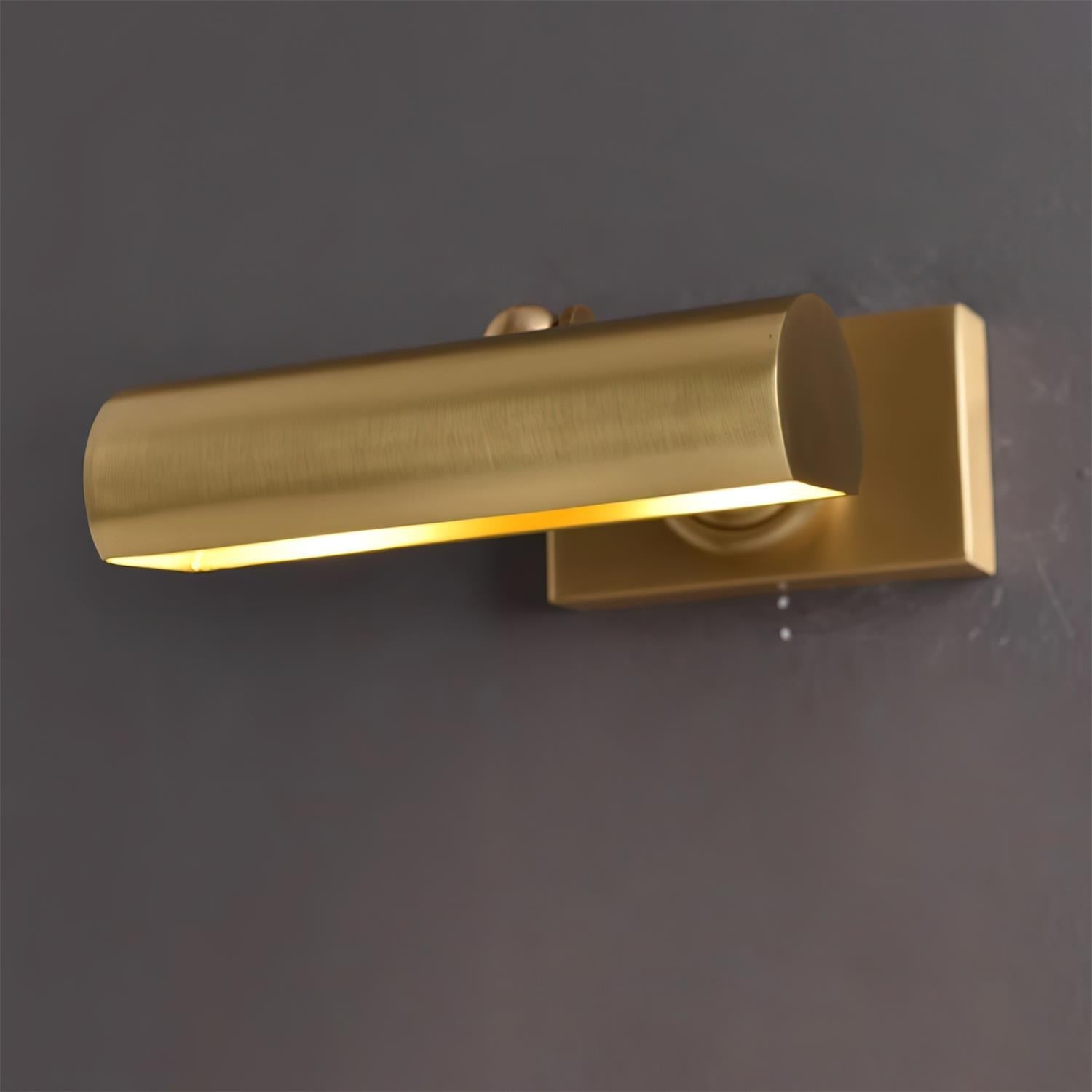 Brass Double Wall Light With Black Accents E14 Damp Rated